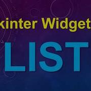 GUI Tkinter Widgets Components Like Button Entry Etc