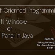 Multi Window Or Multi Panel In One Window In Java Object Oriented Programming