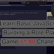 Learn JavaScript The Fun Way Create A Role Playing Game With FreeCodeCamp 71 80 Challenges