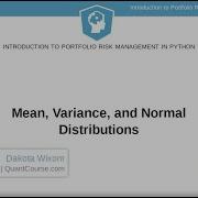 Python Tutorial Mean Variance And Normal Distributions