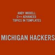 Tech Talk C Advanced Topics In Templates