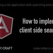 How To Implement Client Side Searching S02 EP04 Creating A List Application With Searching