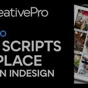 InDesign How To Use Scripts To Place Files In An InDesign File Video Tutorial