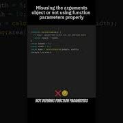 Misusing The Arguments Object Or Not Using Function Parameters Properly Javascript Codingtips