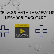 Interface LM35 Sensor With LabVIEW Using NI 6008 DAQ Card And Data Logging LM35 LabVIEW