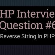 Reverse String In PHP 6