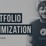 Q4 Оптимизация портфеля ввод предпочтений по риску вывод сделок Скотт Сандерсон