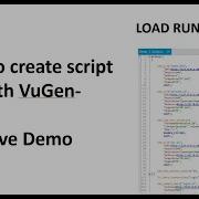 How To Create Script Using VuGen Live Demo