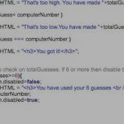Javascript Number Guess Game 3