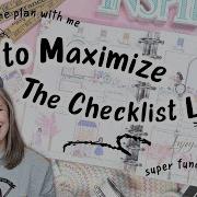 How To Maximize The Checklist Layout Spring Planner Spread