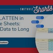 How To Use The Flatten Formula In Google Sheets