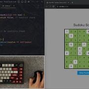 ASMR Programming Sudoku Solver In JavaScript No Talking