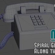 Maya How To Create Spiral Geometry Along The Curve Works For Phone Cords Wires Chains And More