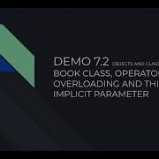 Demo 7 2 Objects And Classes Book Class This Implicit Parameter And Operator Overloading