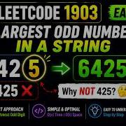 LeetCode 1903 Largest Odd Number In String Easy Java Solution