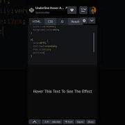 Text Underline Hover Animation With HTML And CSS Shorts
