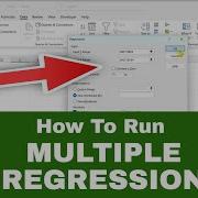 How To Run A MULTIPLE REGRESSION Analysis In Excel Quick Tutorial