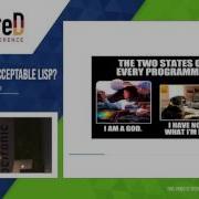 ClojureD 2016 Is Clojure An Acceptable Lisp By Hans Hübner