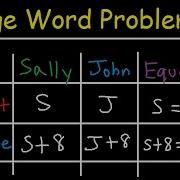 Age Word Problems In Algebra Past Present Future