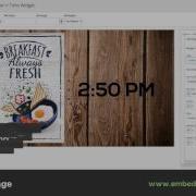 Embedsignage Com Tutorial Time Widget