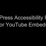 WordPress Accessibility Plugin For YouTube