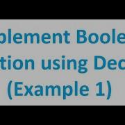 How To Implement A Boolean Function Using Decoder Example 1 Digital Logic Design