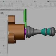 Turning A Chess Queen In SolidWorks CAM CNC Lathe Simulation G Code