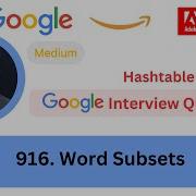 LeetCode 916 Word Subsets Hash Table Asked In Microsoft Google