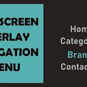 How To Create Full Screen Overlay Navigation Menu Using HTML CSS JavaScript