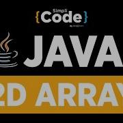 Java Tutorial For Beginners 2D Array In Java Programming Arrays For Beginners SimpliCode