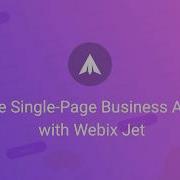 Single Page Business Application Development With Webix Jet