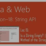 String API In Java 15 Is A String Empty IsEmpty Method Of The String Class In Java