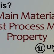 WTF Is Post Processing Material Property In Unreal Engine 4