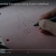 Euler Method To Solve A Second Order ODE And A System Of First Order ODE