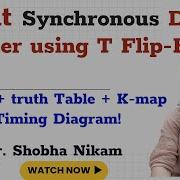 4 Bit Synchronous Down Counter Using T Flip Flops Design Truth Table K Map Timing Diagram