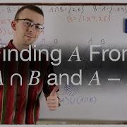 Finding A Set From Its Intersection And Relative Complement Set Theory
