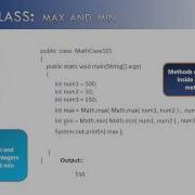 Math Class Part 1 Max And Min Methods Java
