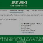 Серия управляемых экземпляров Azure SQL восстановление базы данных из резервной копии краткосро