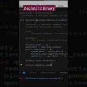 Python Challenge Convert Decimal To Binary Python Coding Shorts Pythontutorial