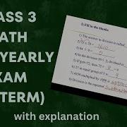 Class3 Math Practice Question Paper Midterm Exam SA 1 Exam Paper Math Class3