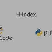 Leetcode H Index Python
