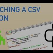 Python Searching A CSV