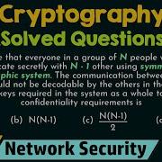 Cryptography Solved Questions