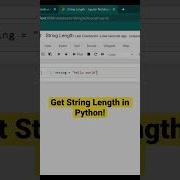 Get String Length Python Shorts Python Programming Coding