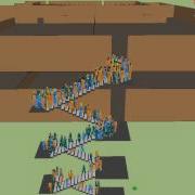 Evacuation Simulation Result From Large Warehouse By ONE Simulations