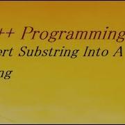 C Program To INSERT A Sub String In Main String At Given Position