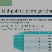 Mid Point Algorithm Ellipse Arc Sector Rectangle