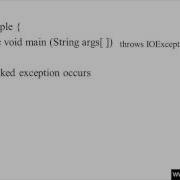 202 Throws In Java Programming Hindi