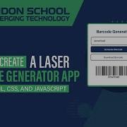 How To Create A Laser Barcode Generator App With HTML CSS And JavaScript Barcode Basicproject