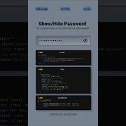 Add A Show Hide Password Toggle With HTML CSS JS MZCode01 Shorts Css Coding